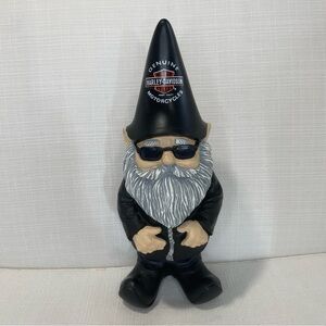 Harley Davidson Male Biker Resin Garden Gnome Statue